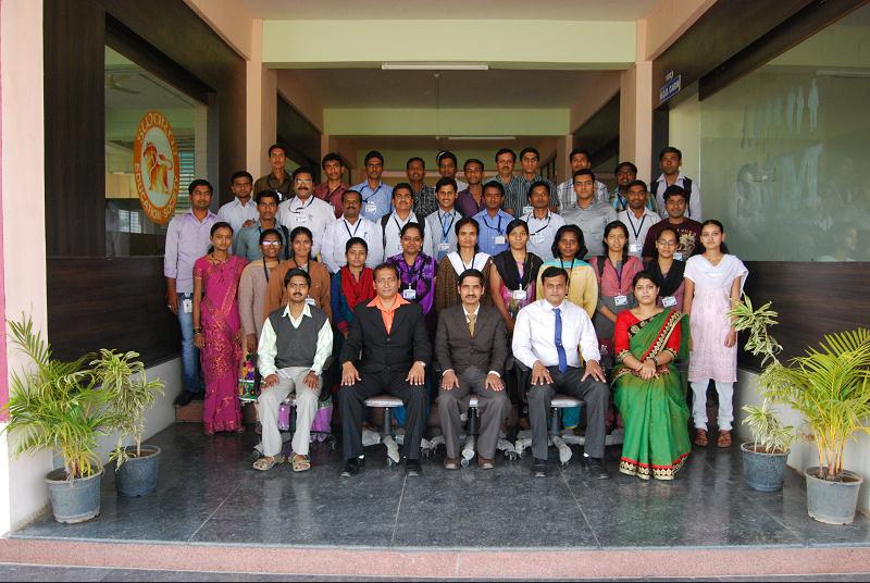 Group photograph of students and faculty at the institute