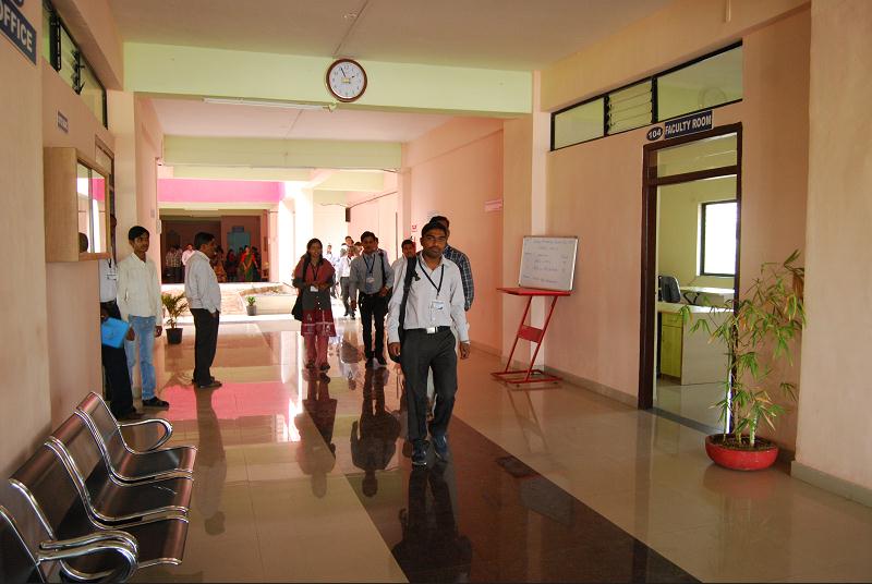 Interior corridor of Swaraj Institute of Management